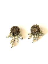 French Vintage Clip On Earrings