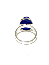 Sterling Silver Glass Scarab Beetle Ring