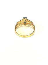 18ct Solid Australian Opal and Diamond Ring