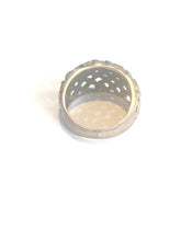 Chunky Sterling Silver Criss Cross Ring