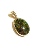 9ct Gold Black Opal Pendant