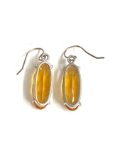 Sterling Silver Rounded Citrine Earrings