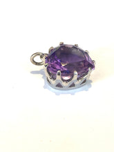 Sterling Silver Heart Shaped Amethyst Pendant