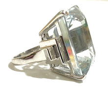 18ct White Gold 70.57ct Aquamarine and Diamond Ring