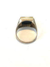 Sterling Silver Square Black Onyx Ring
