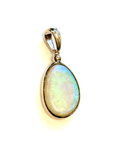 9ct Gold Semi Black Australian Opal Pendant