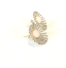 Sterling Silver Pink Peruvian Opal Earrings