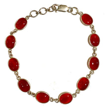 Sterling Silver Carnelian Bracelet