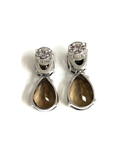 Sterling Silver Smokey Quartz Earrings