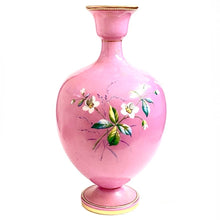 Pink Victorian Milk Glass Vase