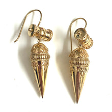 9ct Yellow Gold Etruscan Earrings