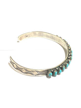 Fine Sterling Silver Turquoise Native American Cuff