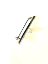 Sterling Silver Pearl Brooch