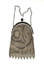 Sterling Silver Mesh Art Deco Evening Bag