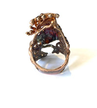 Titanium Spinel and Amethyst Ring