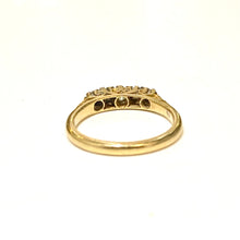 18ct Yellow Gold Old Cut Diamond Bridge Ring