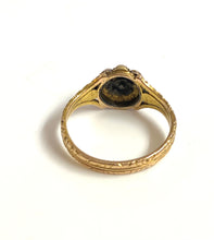 9ct Gold Seed Pearl Mourning Ring