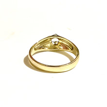 Vintage 9ct Yellow Gold White Spinel Solitaire Ring