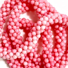 Sterling Silver Pink Angel Skin Coral Beaded Necklace