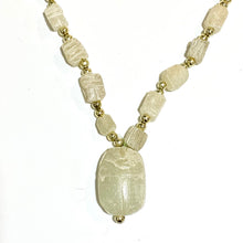 Carved Alabaster Beaded Necklace