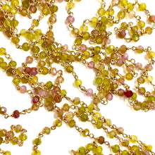 Multi-Coloured Tourmaline Wired Necklace