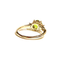 9ct Yellow Gold 1.8ct Peridot & Diamond Ring