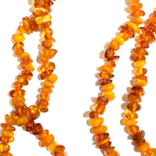 Tumbled Butterscotch Amber Opera Length Necklace