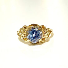 9ct Yellow Gold Blue Spinel Ring