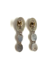 Sterling Silver Solid Opal Short Drop Earrings