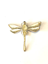 White Enamel Dragonfly Brooch