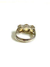 Sterling Silver Citrine Trilogy Ring