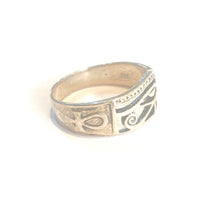 Sterling Silver Eye of Horus Ring
