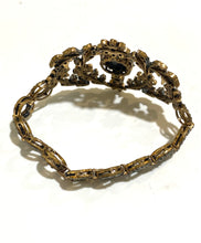 European Imperial Brass and Paste Vintage Bracelet