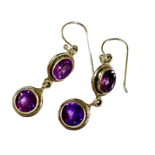 Amethyst Sterling Silver Drop Earrings