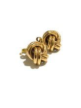 9ct Gold Knot Stud Earrings