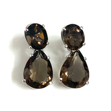 Sterling Silver Smokey Quartz Earrings