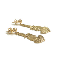 9ct Gold Egyptian Pharaoh Earrings
