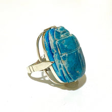 Sterling Silver Scarab Turquoise Ring