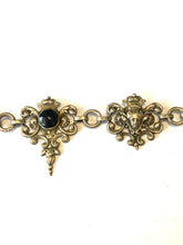 Vintage Sterling Silver and Onyx Necklace