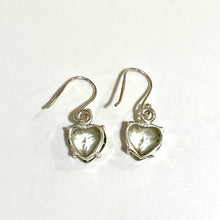 Sterling Silver Green Amethyst Earrings