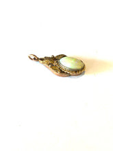 Antique 9ct Gold Solid Opal Dorothy Wager Pendant