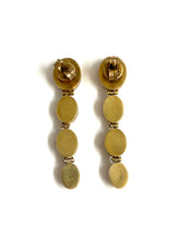 Sterling Silver Gold Plate Solid Opal Drop Earrings