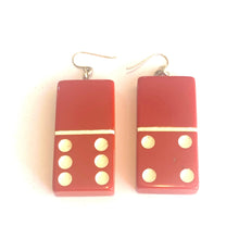 Bakelite Domino Earrings