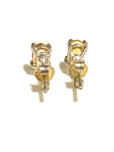 Small Sterling Silver Citrine Stud Earrings
