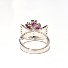 18ct White Gold Ruby and Diamond Ring