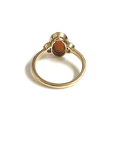 Small Oval 9ct Gold Cameo Ring