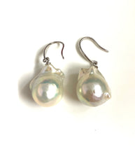 Sterling Silver Baroque Pearl Earrings