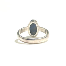 Sterling Silver Rounded Solid Opal Ring