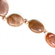 Sterling Silver Pink Moonstone and Pearl Necklace