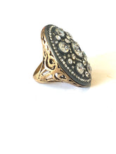Brass and Crystal Ring